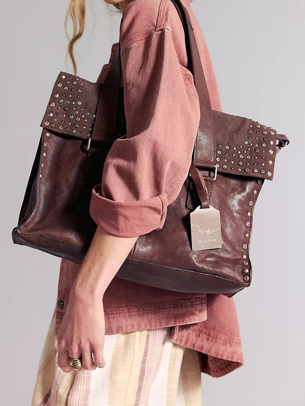 Free People We The Free Shay Stud Tote - Picture 3 of 16